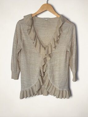 BANANA REPUBLIC BEIGE GOLD SWEATER SIZE MEDIUM